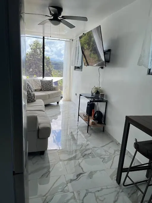 Casa de Férias One Bedroom Ocean- Mountain View Home Five Min To Beach Luquillo
